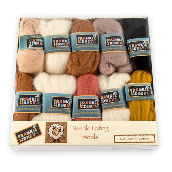 Frankie & Sidney Naturals Wool Selection Pack - 10 Balls in 8 Col - 672039