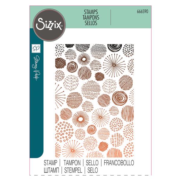 Sizzix A5 Clear Stamp - Cosmopolitan, Ecliptic by Stacey Park - 672712