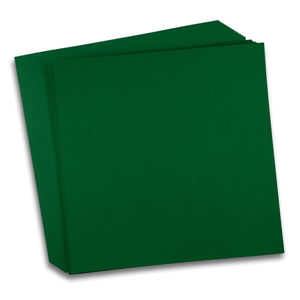 Pink Frog Crafts True Green Card 12” x 12” 290gsm - 25 Sheets - 673630