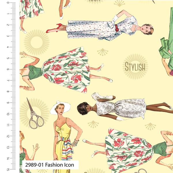 Simplicity Vintage At The Beach Fashion 1m Fabric Piece - 677302