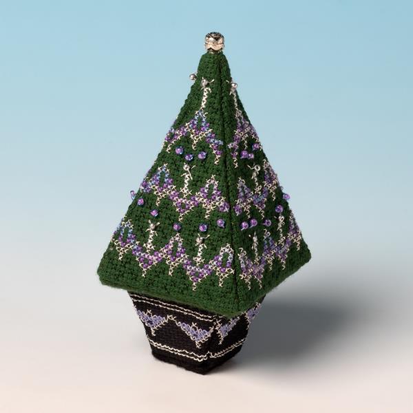 Nutmeg Amethyst Frost Little Gem Christmas Tree Cross Stitch kit - 681183