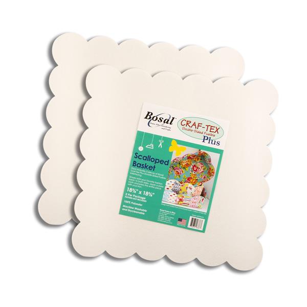 Bosal Craftex Plus Double Sided Fusible Scalloped Basket - 688287