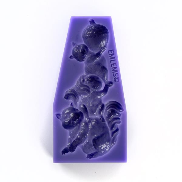 Emlems Trio of Squirrels Silicone Mould - 688840