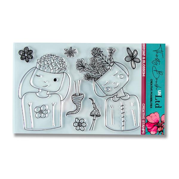 Thirsty Brush Bryony & Blossom A5 Stamp Set - 8 Stamps - 692362
