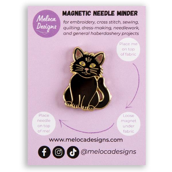 Meloca Designs Black Cat Needle Minder - 693598