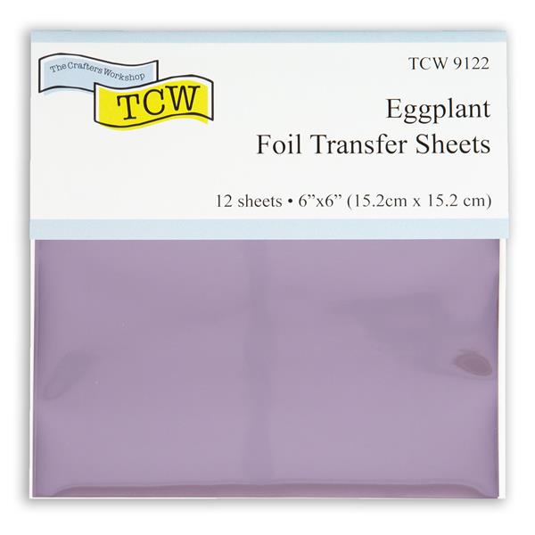 The Crafters Workshop 6x6" Foil Transfer Sheets - Eggplant - 696156