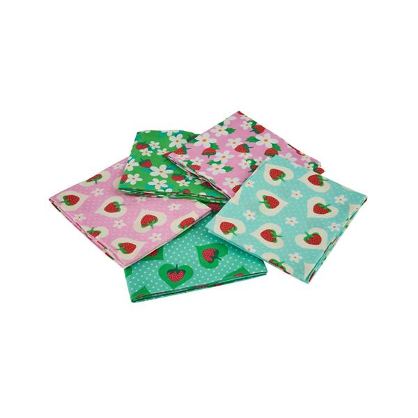 Sewing Online Strawberry 5 Piece Fat Quarter Pack - 697959