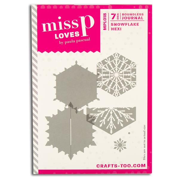 Miss P Loves Die Set 018 - Snowflake Hexi - 7 Dies - 698345