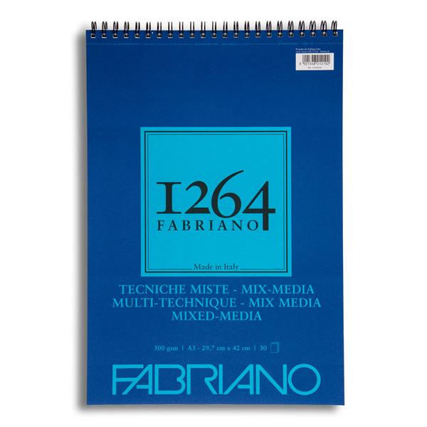 Fabriano A3 Mixed Media Spiral Bound Pad - 300gsm - 699850