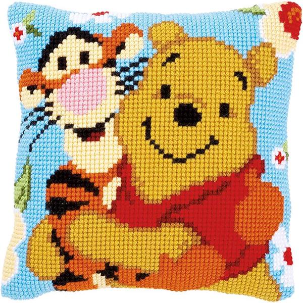 Vervaco Cross Stitch Winnie & Tigger Cushion Disney Cushion Kit - 703533