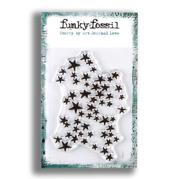 Funky Fossil - A5 Clear Stamp - Art Journal Love Journal Marks