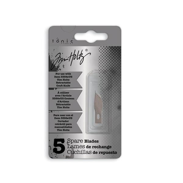 Tim Holtz - Retractable Craft Knife - Wide Base Spare Blade 5 Pac - 707649