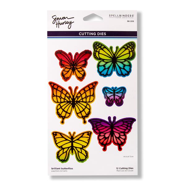 Spellbinders Metamorphosis Brilliant Butterflies Die Set - 12 Die - 713929