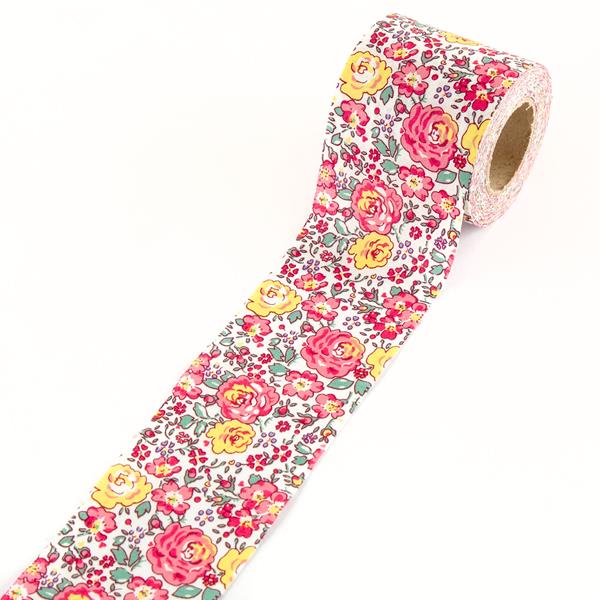 Fiesta Fabric Blooms & Berries Pink Binding Roll - 12m x 2.5" - 717148