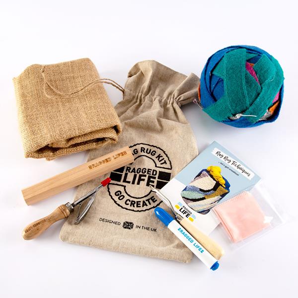 Ragged Life Easy Peasy Rug Starter Kit - Instructions, Blanket Ya - 720165