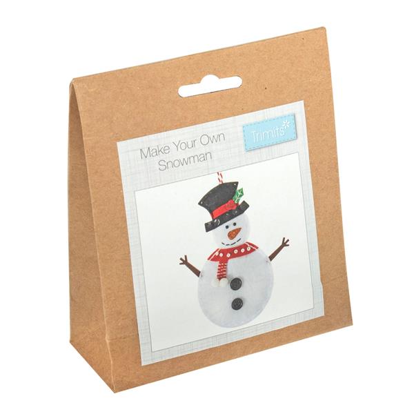 Trimits Christmas Snowman Felt Decoration Kit - 725327