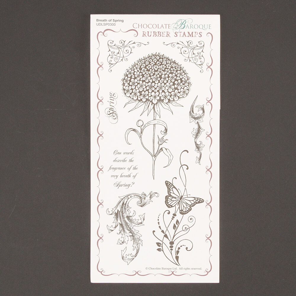 Chocolate Baroque Breath of Spring DL Unmounted Stamp Sheet - 8 Images