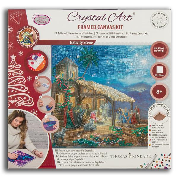 Crystal Art Diamond Painting 30x30cm Kit - Nativity Scene - 728175