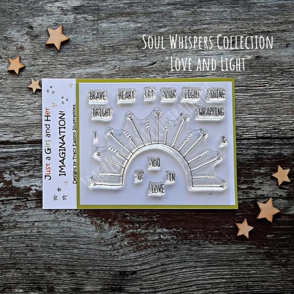 Tracy Easson Illustrations Love and Light A7 Stamp Set - 15 Stamp - 729056