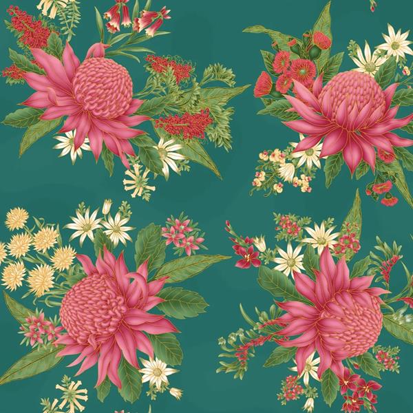 Natasha Makes Leesa Chandler Waratah Bouquet 0.5m Fabric Length - 730796