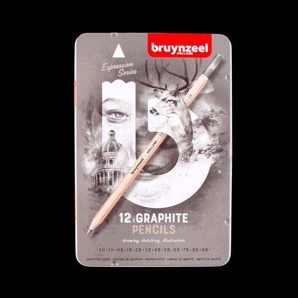Bruynzeel Expression 12 x Graphite Pencils - 732517