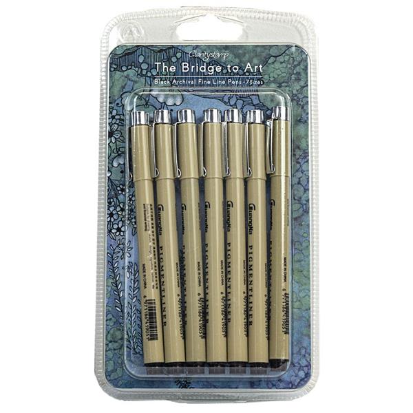 Clarity Crafts Micron Set of 7 Pens - 0.2mm, 0.25mm, 0.3mm, 0.35m - 734931