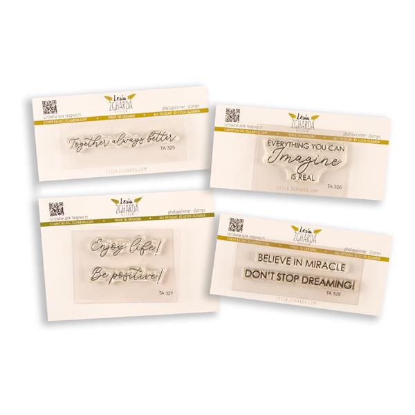 Lesia Zgharda 4 x Sentiment Stamp Sets - Believe in Miracles - 740057