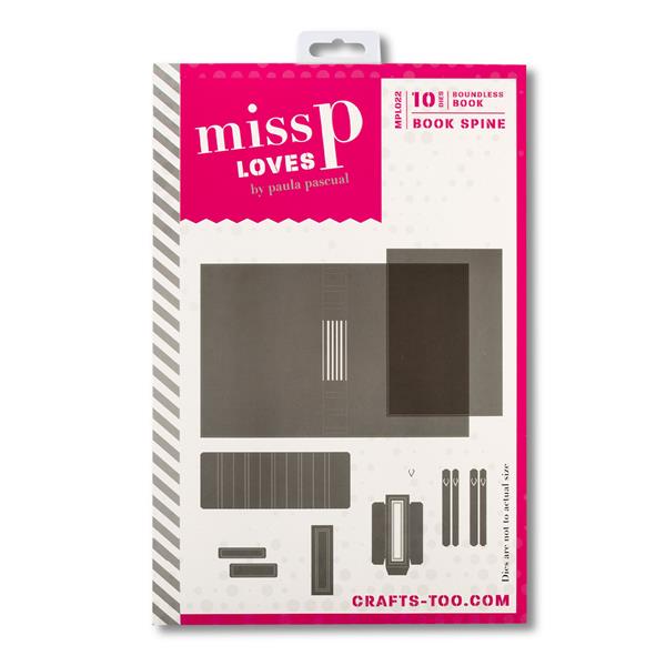 Miss P Loves Die Set 022 - Book Spine -10 Dies - 741003