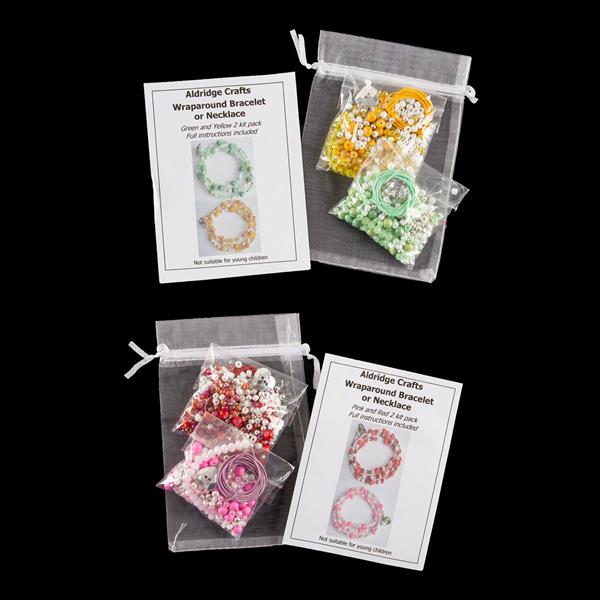 Aldridge Crafts 4 x Wraparound Bracelet/Necklace Kit - 741540