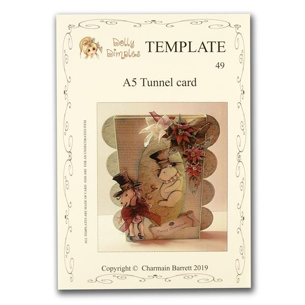 Dolly Dimples A5 Tunnel Card Template - 743621