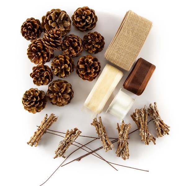 Lewis' Natural Set with Twigs & Pinecones - 744516