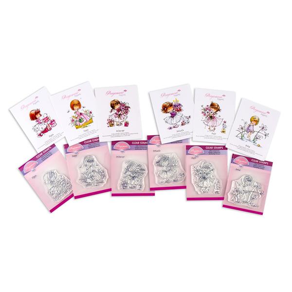 Pergamano A6 Poppets Stamp Sets - 6 x Stamps - 3 Options - 744908
