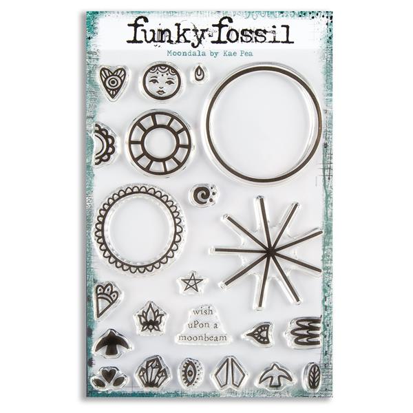 Funky Fossil A5 Moondala Stamp Set - 22 Stamps - 744955