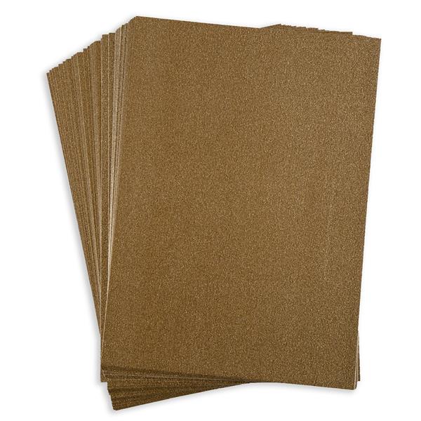 Oakwood 40 x A4 Sheets Non Shed Glitter Card - Bronze - 745766