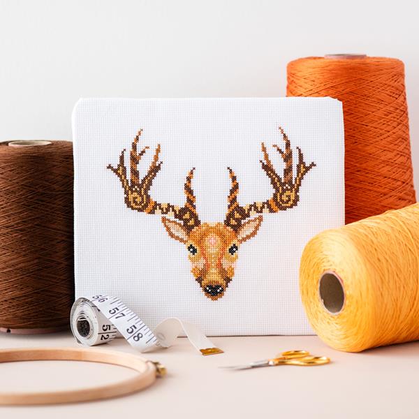 Meloca Designs Mandala Reindeer Cross Stitch Kit - 746850