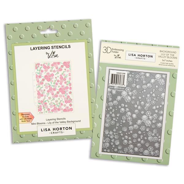 Lisa Horton Crafts Background Lily of the Valley Blooms 5x7" 3D E - 747303