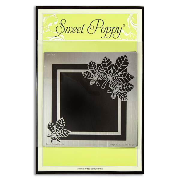 Sweet Poppy Metal Stencil - Chestnut Leaf Square - 748722