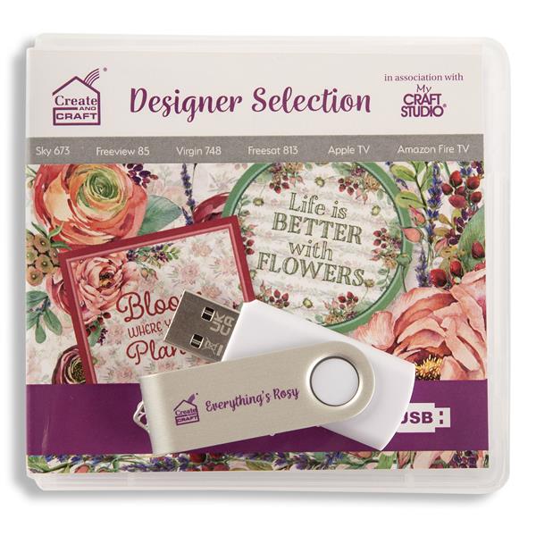 Create & Craft Everything's Rosy Designer Selection USB - 751792