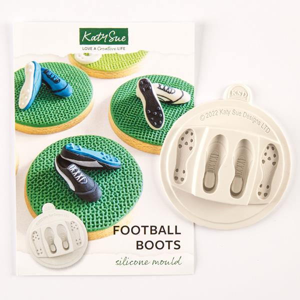Katy Sue Designs Football Boots Silicone Mould - 754039