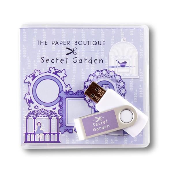 The Paper Boutique Secret Garden Cutting Files USB - 754100
