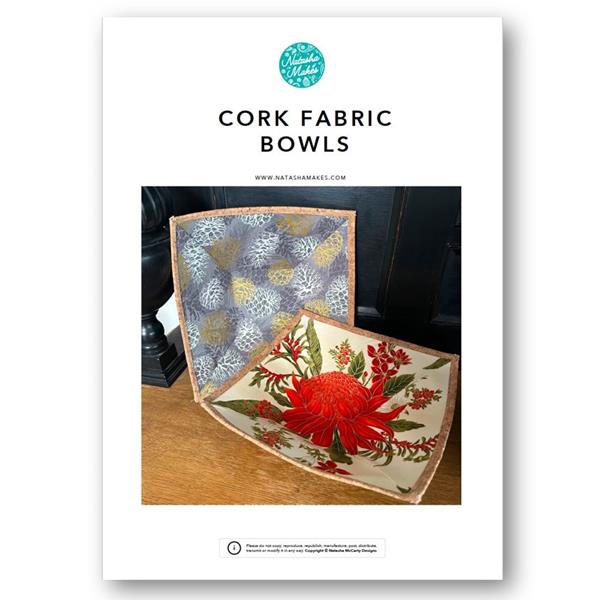 Natasha Makes Cork Fabric Bowls Pattern - 756063
