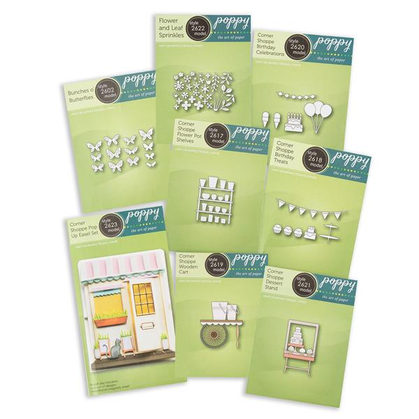 Memory Box 8 x Die Sets - Corner Shoppe Complete Collection - 15  - 756491