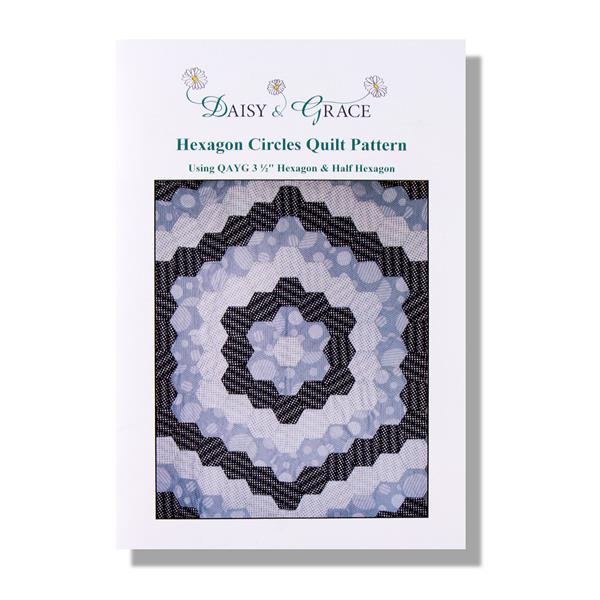 Daisy & Grace Hexagon Circles3 1/2 'Quilt As You Go' Quilt Patter - 756886
