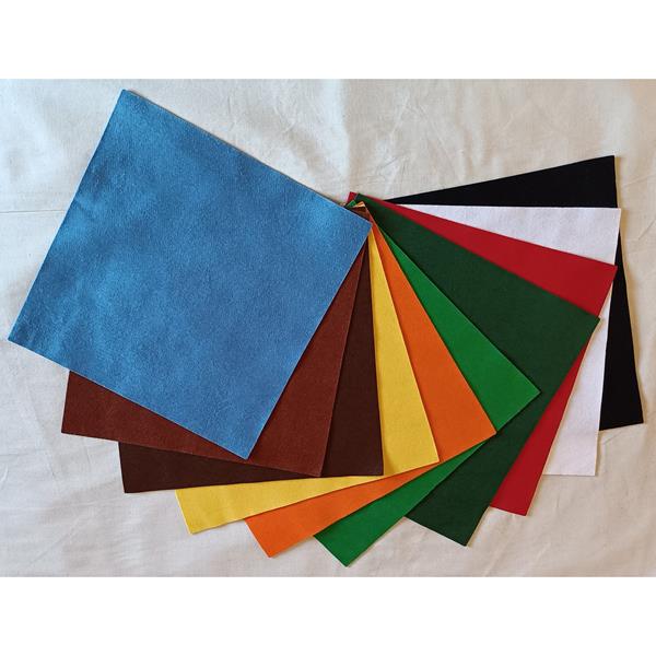 Daisy Chain Designs 10 X Sheet of Assorted Colours  Felts,  Appro - 759297
