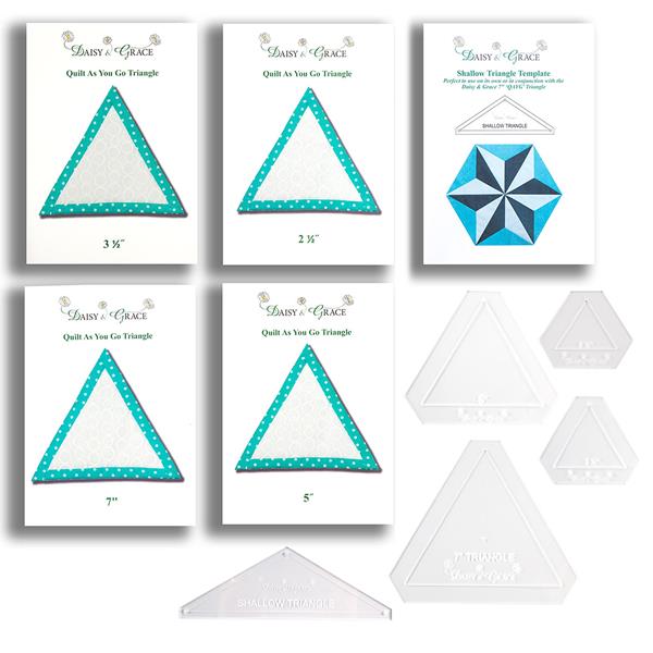 Daisy & Grace Triangle Template Collection - Includes: 7", 5", 3  - 759328