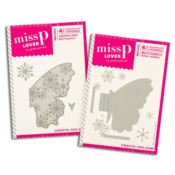 Miss P Loves Die Set Duo 024 & 025 - Snowflake Butterfly & Butter - 760470