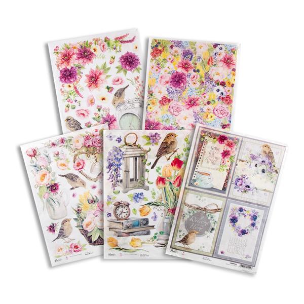 Ciao Bella 5 x A4 Rice Paper Collection - Sparrow Hill