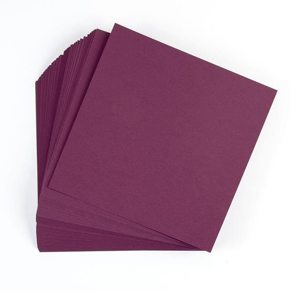 Pink Frog Crafts True Purple Card - 20x20cm - 290gsm - 50 Sheets - 764822
