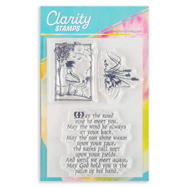 Clarity Crafts Blustery Day - Girl in the Wind A6 Stamp Set - 3 S - 767814
