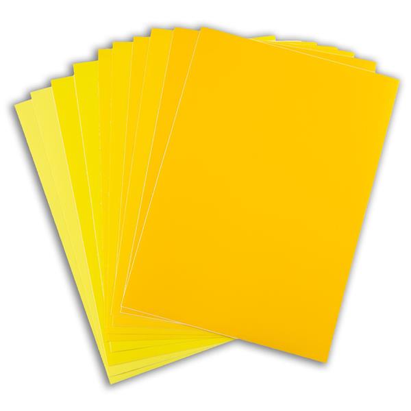 Sweet Factory A4 Matte Self-Adhesive Vinyl - Shades of Yellow - 1 - 770673